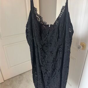 Fashion Nova Black Lace Detail Mini dress